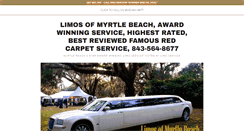 Desktop Screenshot of limosofmyrtlebeach.com